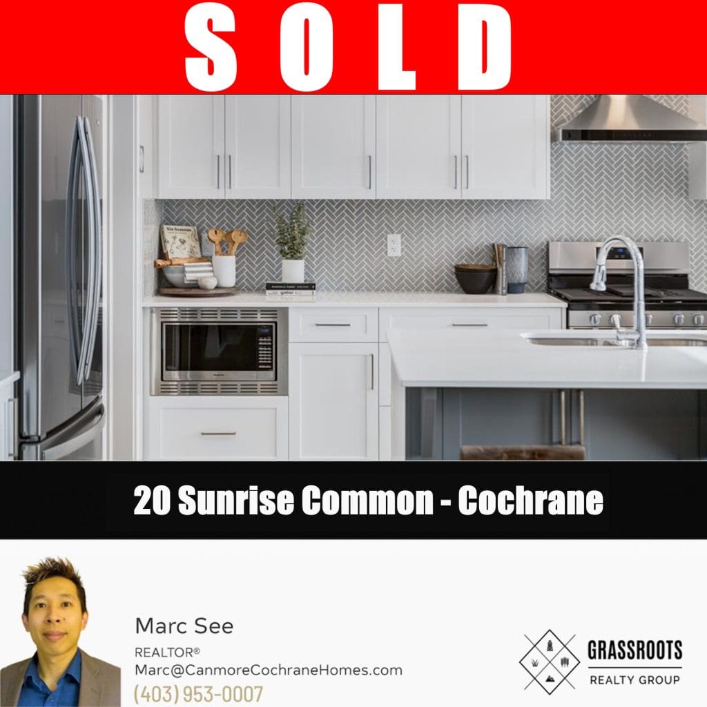 SOLD - 20 Sunrise Common - Cochrane