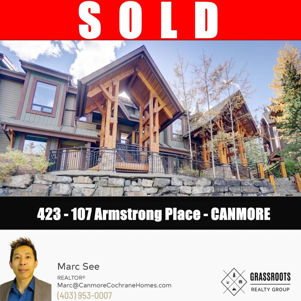 SOLD - #423 107 Armstrong Place - Canmore